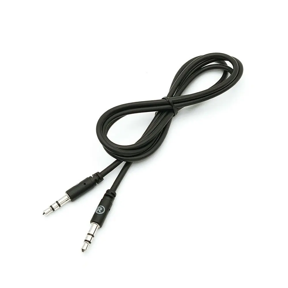 Cable de audio redondo RadioShack Macho a macho 0.914 m Negro