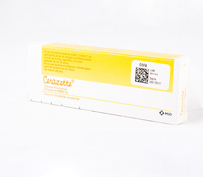 CERAZETTE TABLETAS VIA ORAL