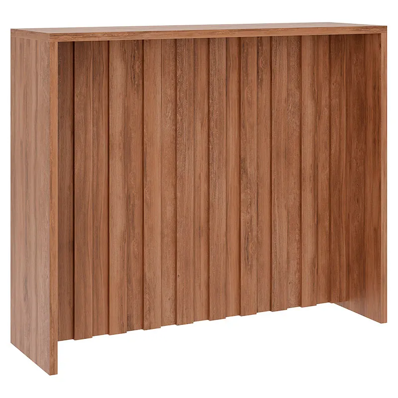 Isla de cocina MDP nogal 100 x 120 x 36 cm