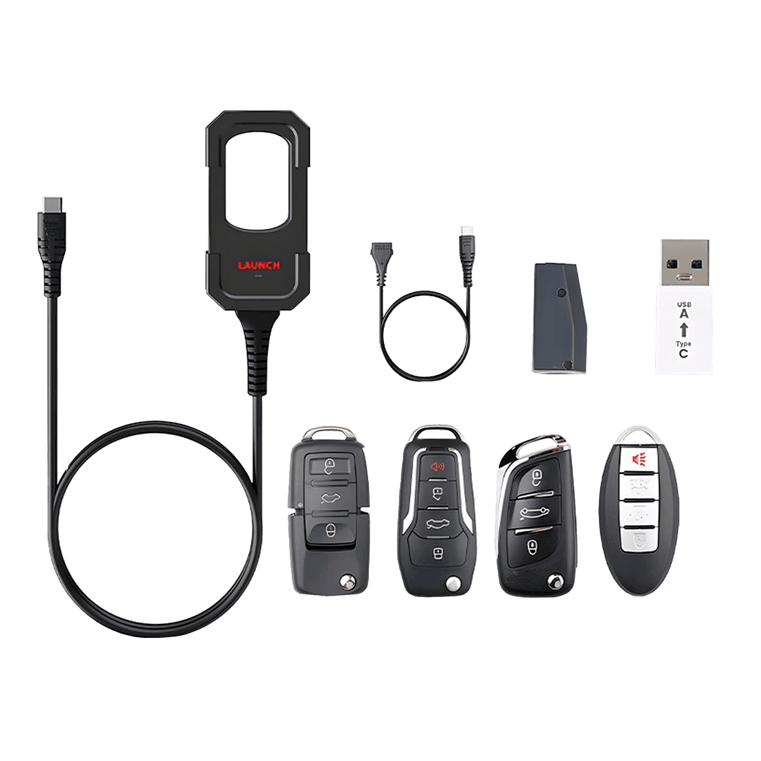 LAUNCH 307110149 PROGRAMADOR DE LLAVES PARA X-431 CON USB TIPO C Y 4 LLAVES