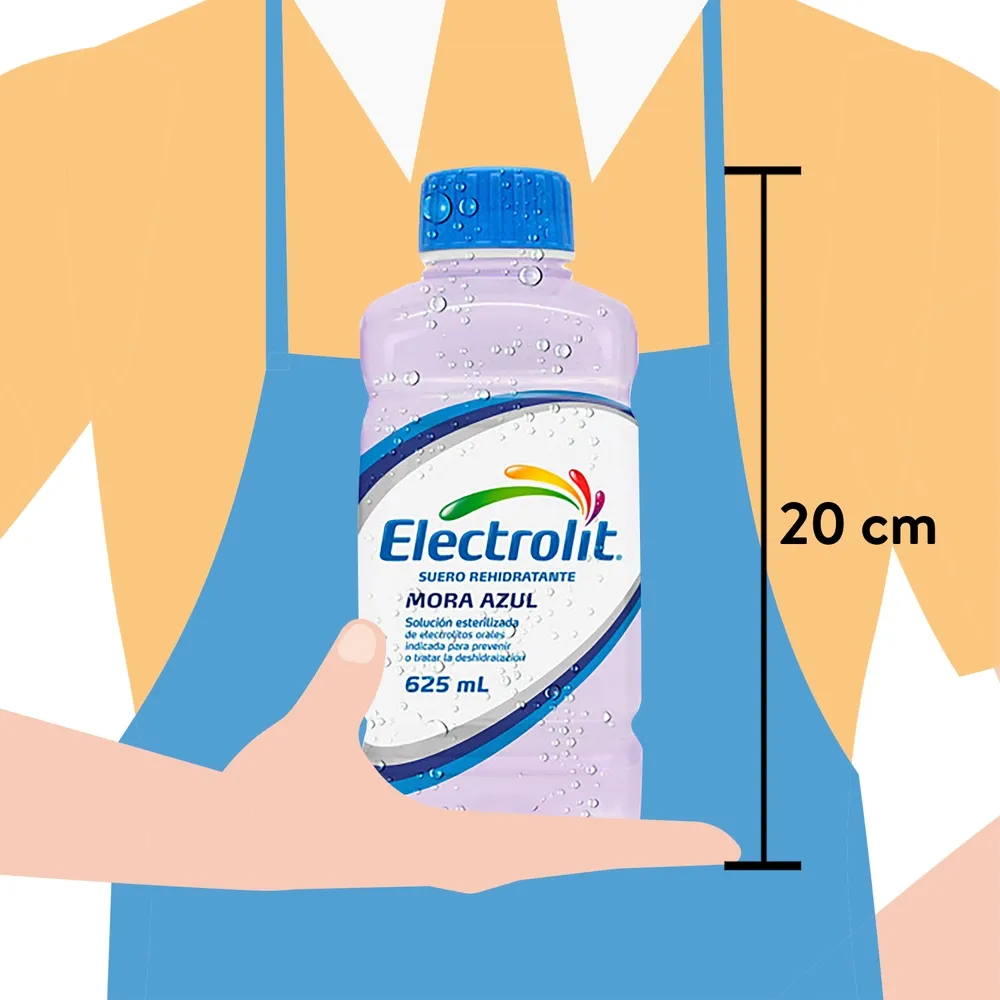 Suero Electrolit Rehidratante Sabor Mora Azul -625 ml