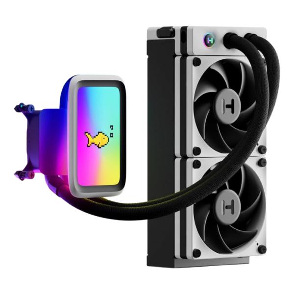 Enfriamiento Liquido Hyte RGB Thicc Q60 – Blanco
