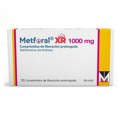 Metforal XR 1000 mg 30 comprimidos