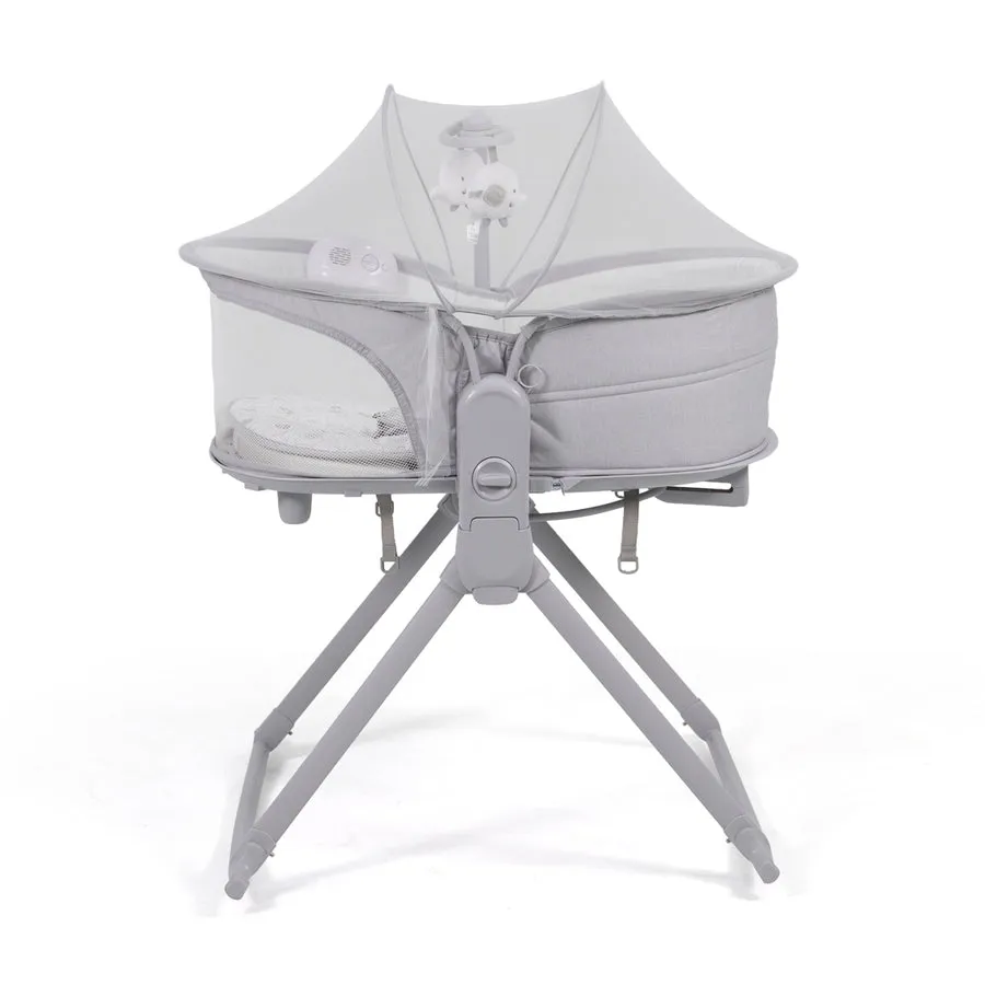Silla mecedora gris multifuncional 6 en 1 para bebé