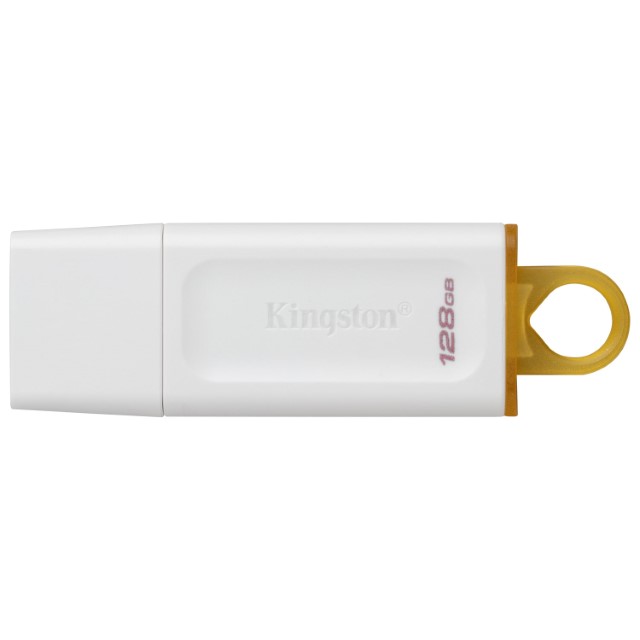 Kingston – USB flash drive – 128 GB – USB 3.0 – Plastic White-Yellow