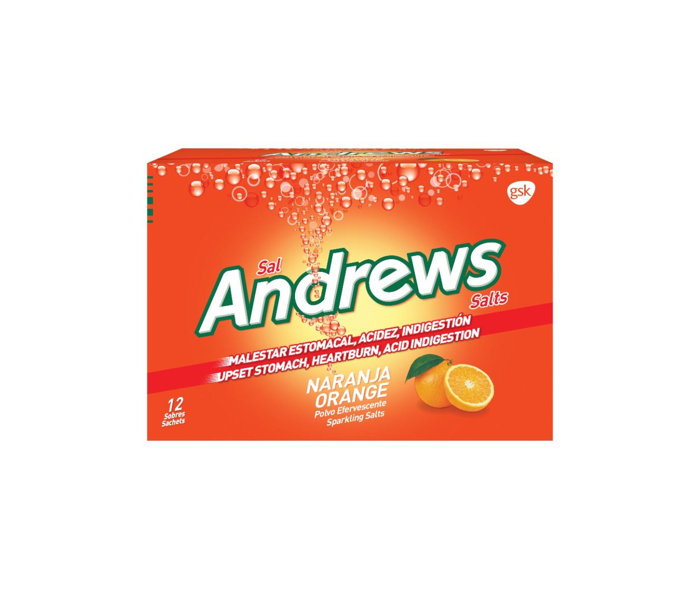 SAL ANDREWS NARANJA X 12 SOB