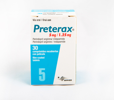 PRETERAX 5MG/1.25MG TABLETAS VIA ORAL