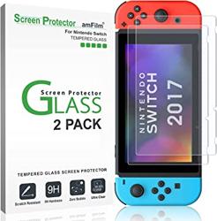 amFilm Tempered Glass Screen Protector for Nintendo Switch 2017