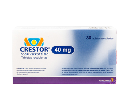 CRESTOR 40 MG TABLETAS VIA ORAL