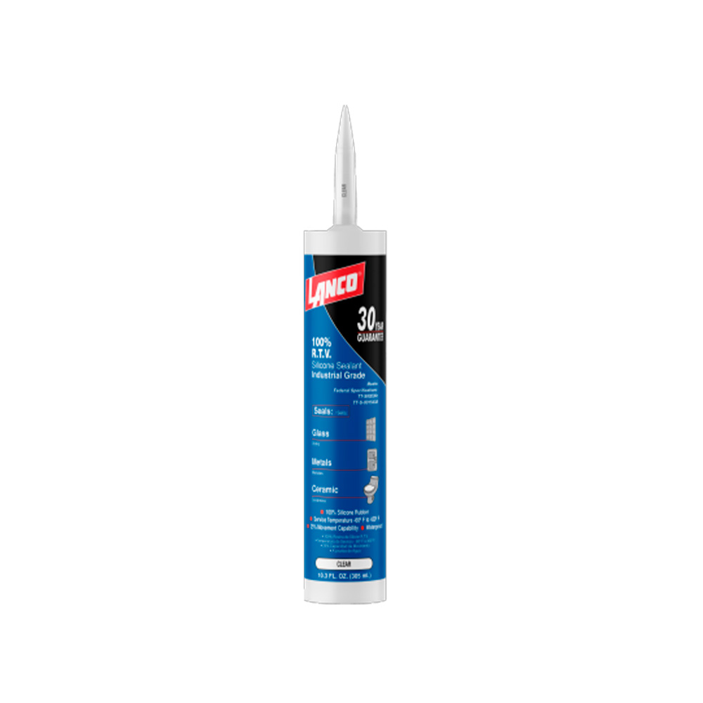 Sellador 100 porciento silicona grado ind 300ml transparente