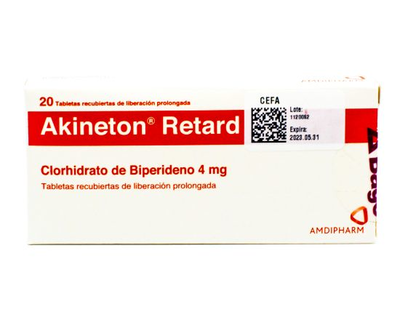 Akineton Retard 4 mg 20 tabletas