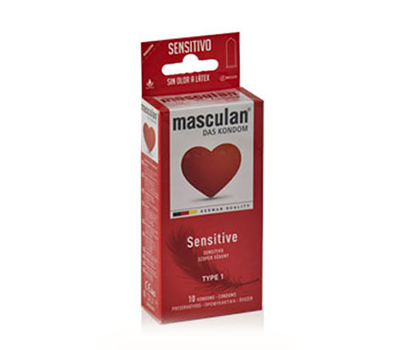 MASCULÁN PRESERVATIVO SENSITIVO TIPO 1 10 UNIDADES