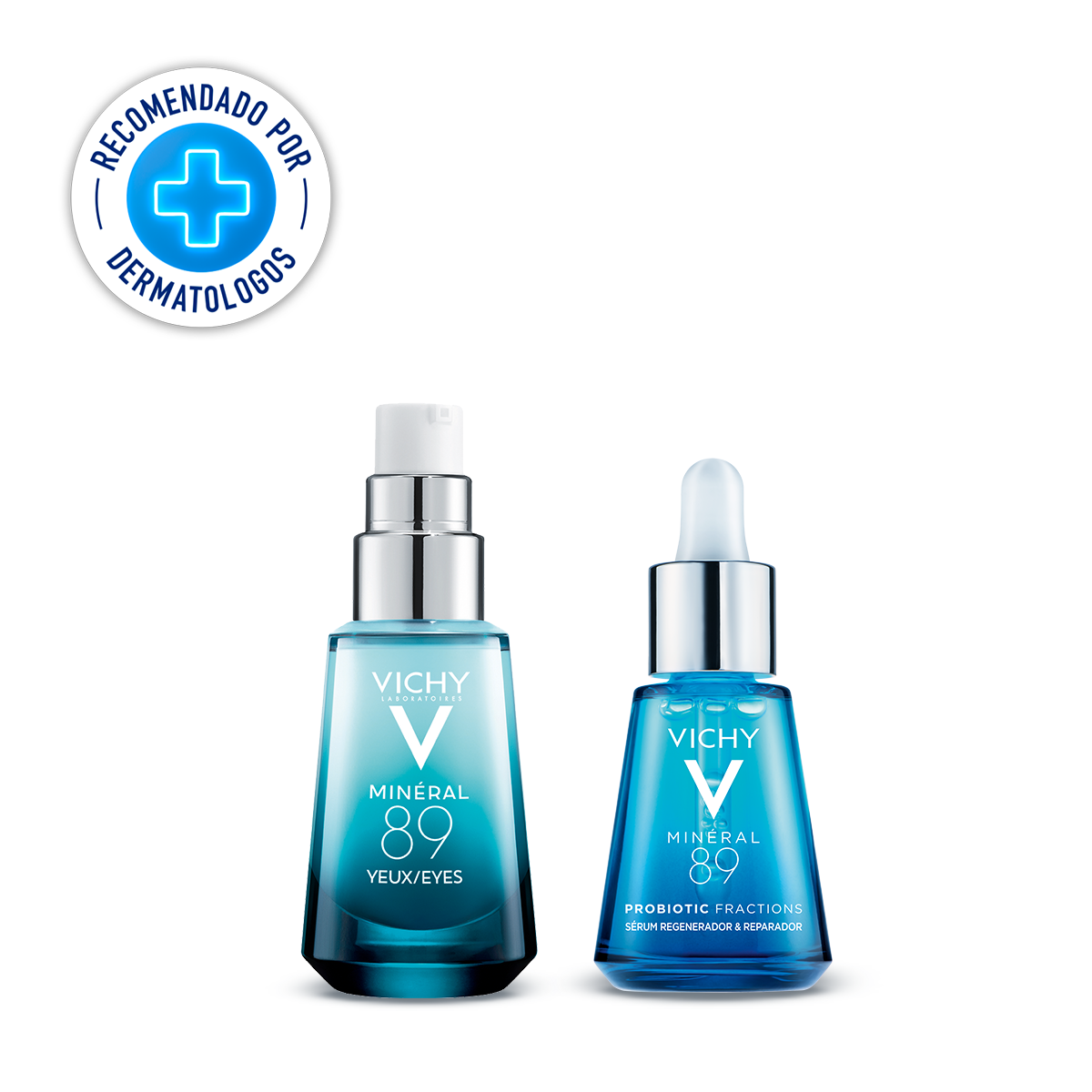VICHY MINERAL 89 OJOS GEL 15 ML + VICHY MINERAL 89 PROBIOTIC FRACTIONS EMULSION 10 ML