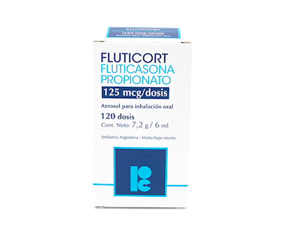 FLUTICORT 125 mcg x120 DOSIS