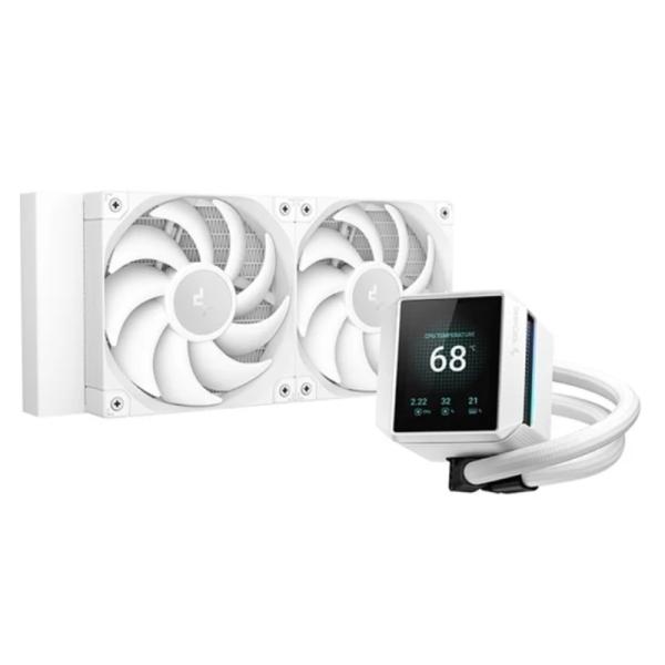 Enfriamiento Liquido Deepcool RGB Mystique 240 WH ARGB AIO 240MM – Blanco