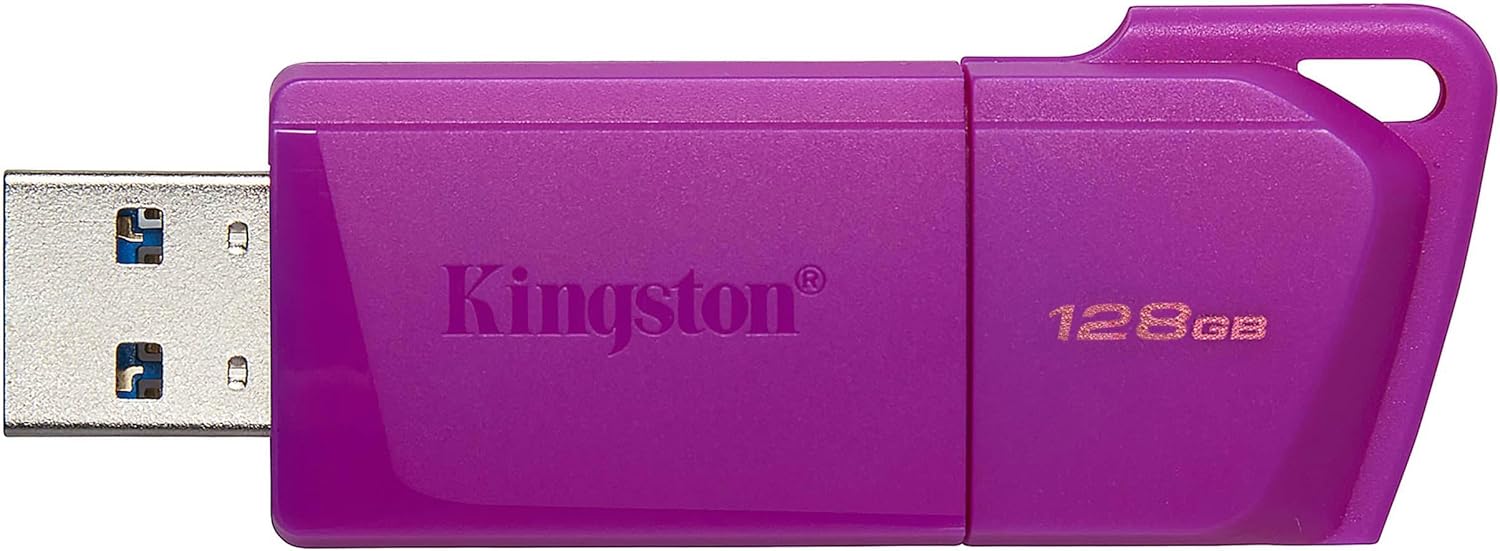 MEMORIA USB KINGSTON DATATRAVELER EXODIA M – USB 3.2 – 128GB – NEON MORADA