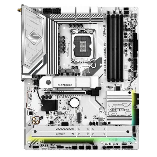 Tarjeta Madre Asrock B860 Steel Legend LGA1851 ATX DDR5 WiFi – Blanco