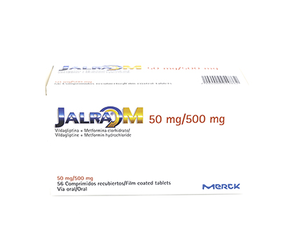 JALRA M 50 mg / 500 x 56 TABLETAS