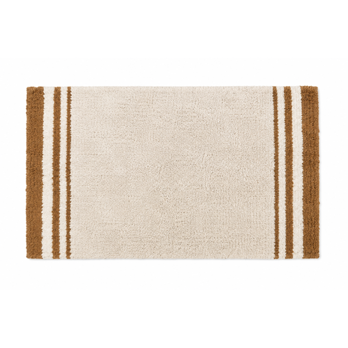 ALFOMBRA BAÑO 45X75 BCO/TAUPE