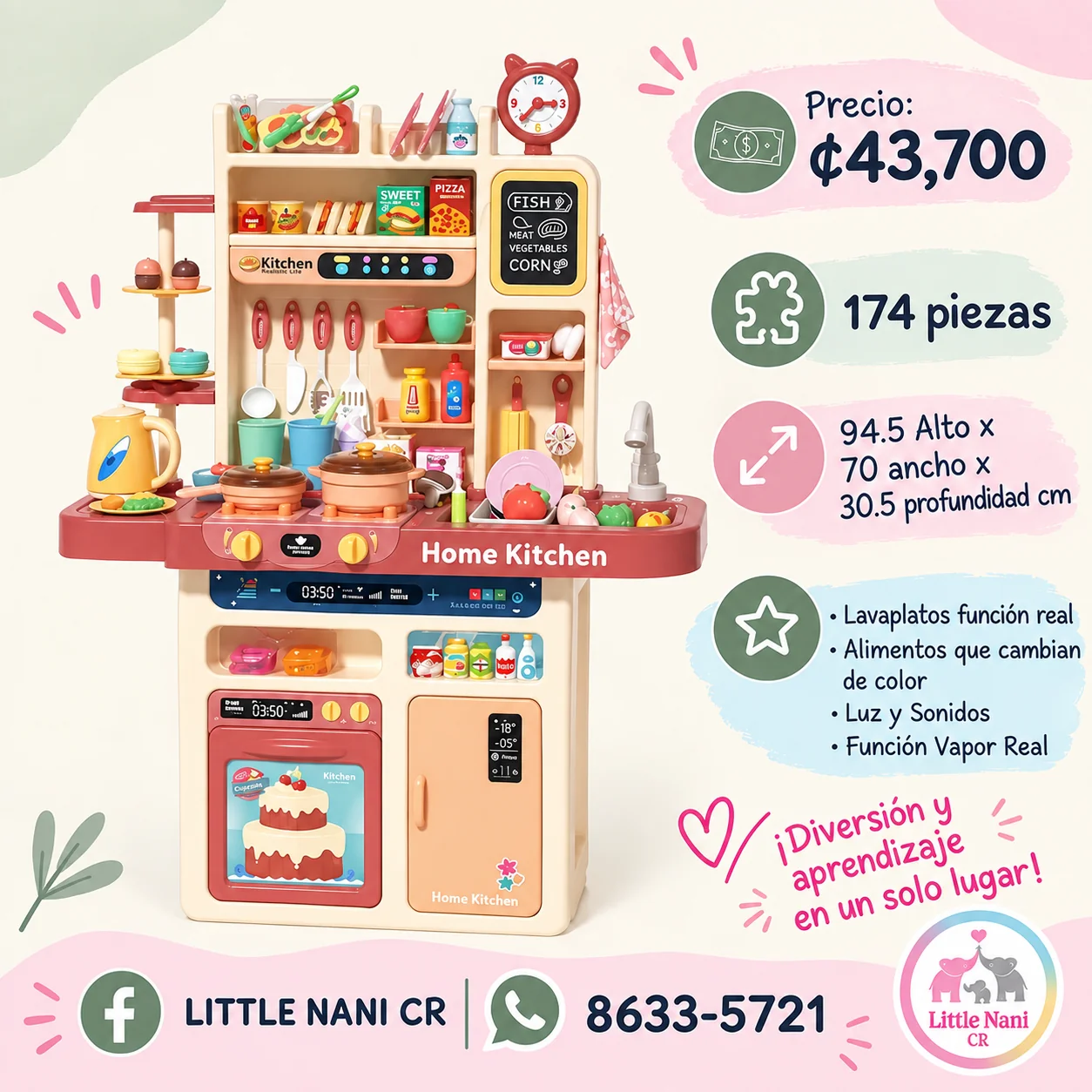 Cocina plástica 12-86/12-63