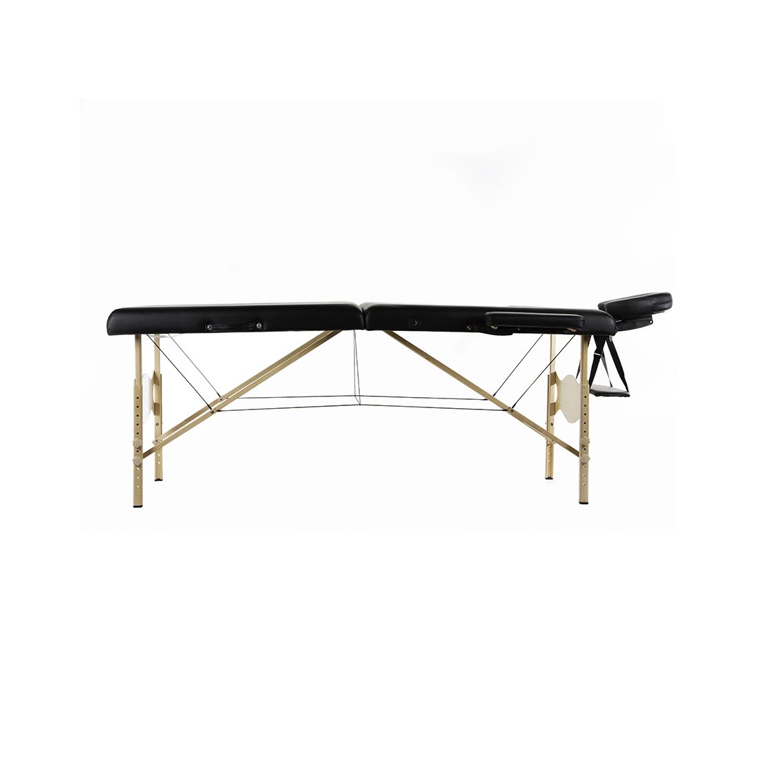 Camilla masaje portátil madera y pvc 185x70cm max 250kg