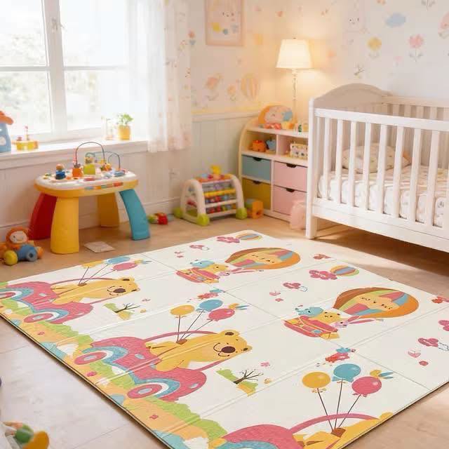Alfombra para bebé plegable doble cara 1.8 x 2 mtrs