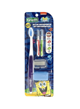 GUM Kit de Ortodoncia Bob Esponja