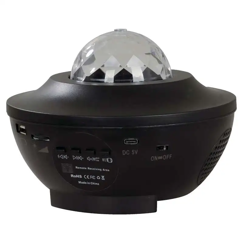 Lámpara mesa LED 5 W luz disco + bluetooth + bocina + control remoto 33684-2