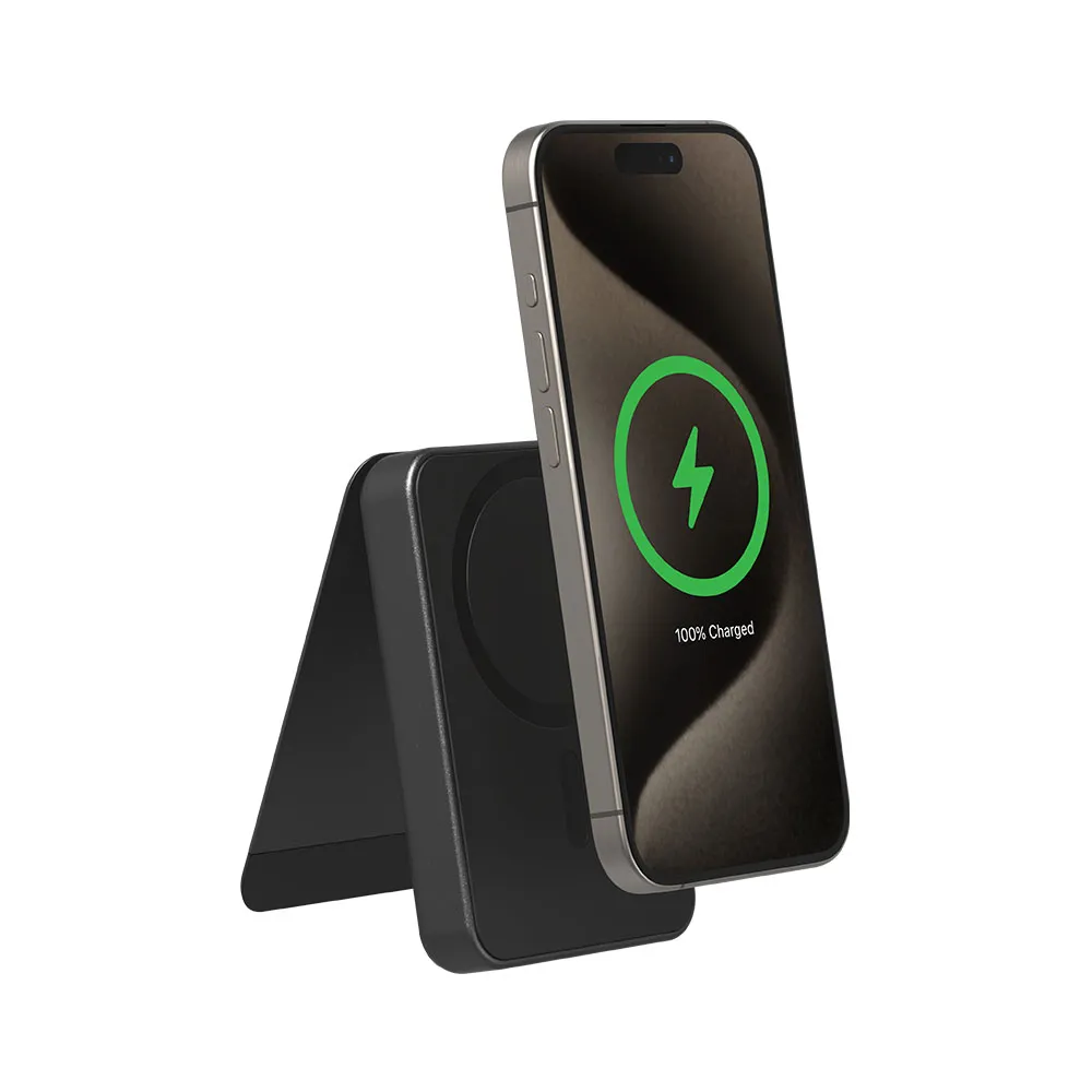 Cargador Inalambrico Mophie Qi2 Snap+ Powerstation Mini 5.000 mAh - Negro