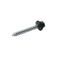 Tornillo Techo Punta Corriente Verde 1/4 X 2" 12 Unidades