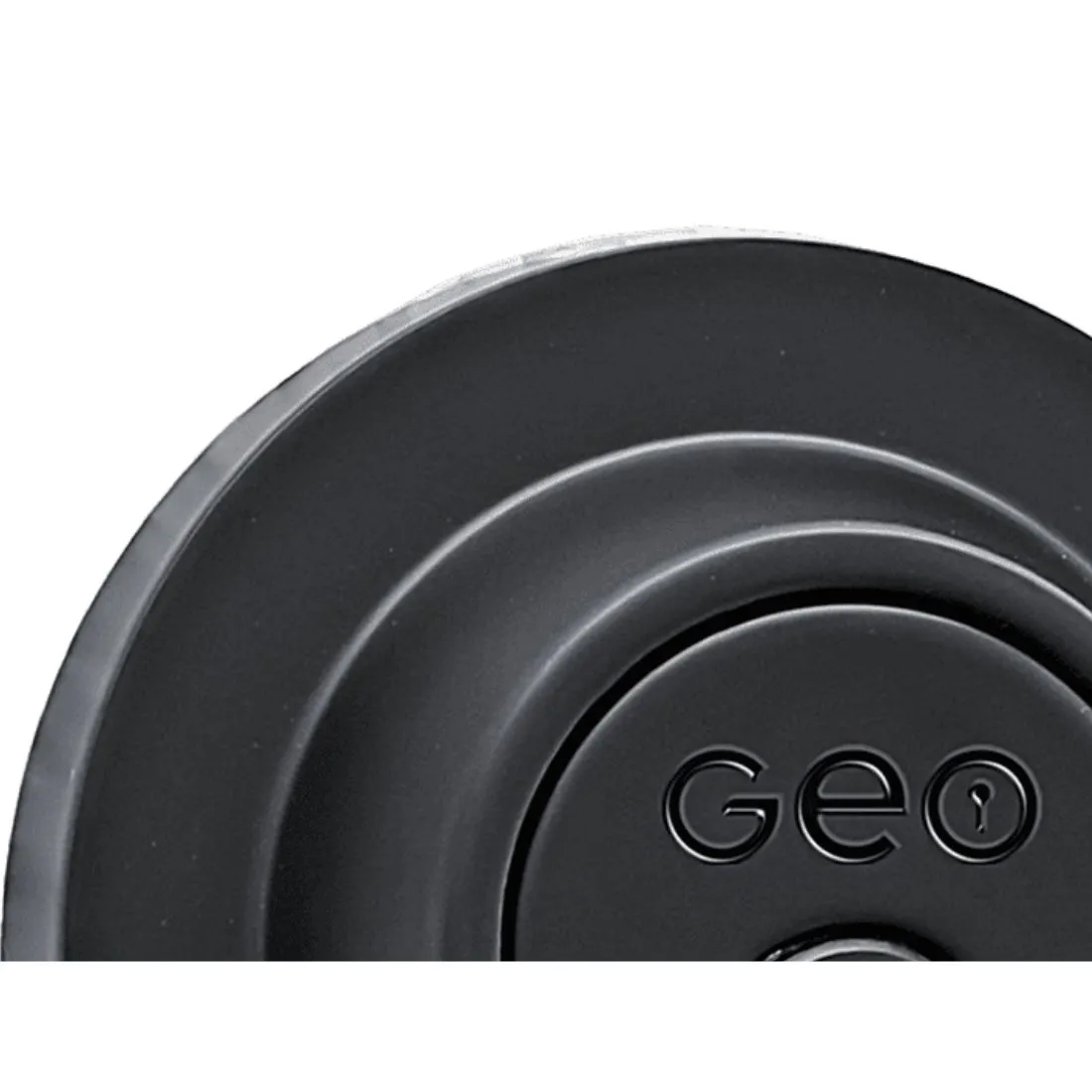 Cerradura London cilindro sencillo GEO negro (3 llaves incluidas)