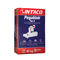 Mortero Pegablok Tipo N 40 Kg Intaco