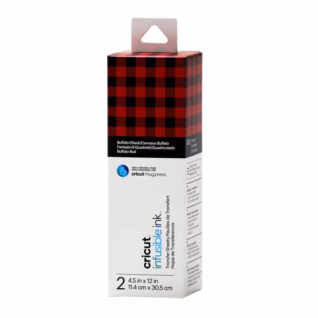 CRICUT HOJA DE TRANSFERENCIA INFUSUBLE INK – BUFFALO CHECK – 2 HOJAS