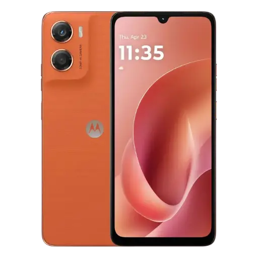 Celular Motorola Moto G06 LTE 64GB 4GB-RAM Arabesque Naranja XT2535-2