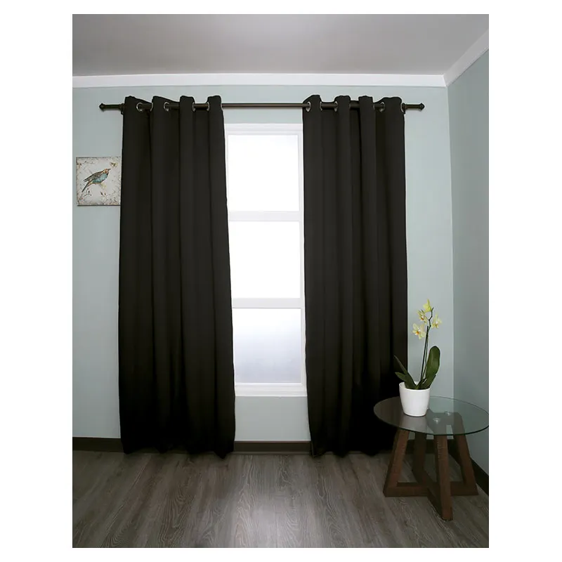 Cortina blackout liso negro 229 x 137 cm (Precio por pieza)