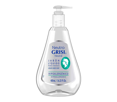 Jabon Liquido para manos, Neutro GRISI, 480 ml