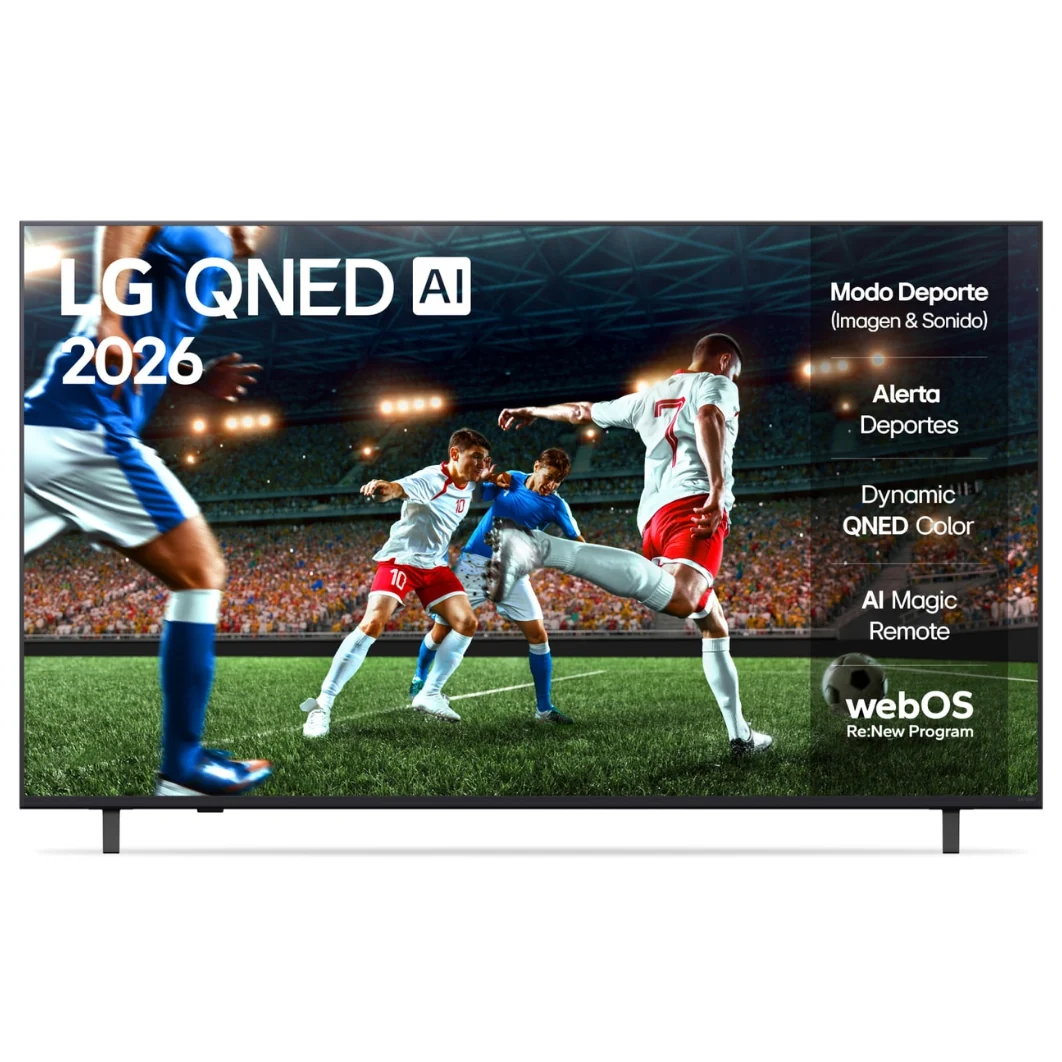 Televisor LG QNED73 AI 4K | webOS | 75" | 4K | HDMI | USB | Wi-Fi | Bluetooth | DVB-T