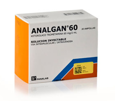 ANALGAN 60 mg / 2 ml x 20 AMPOLLAS