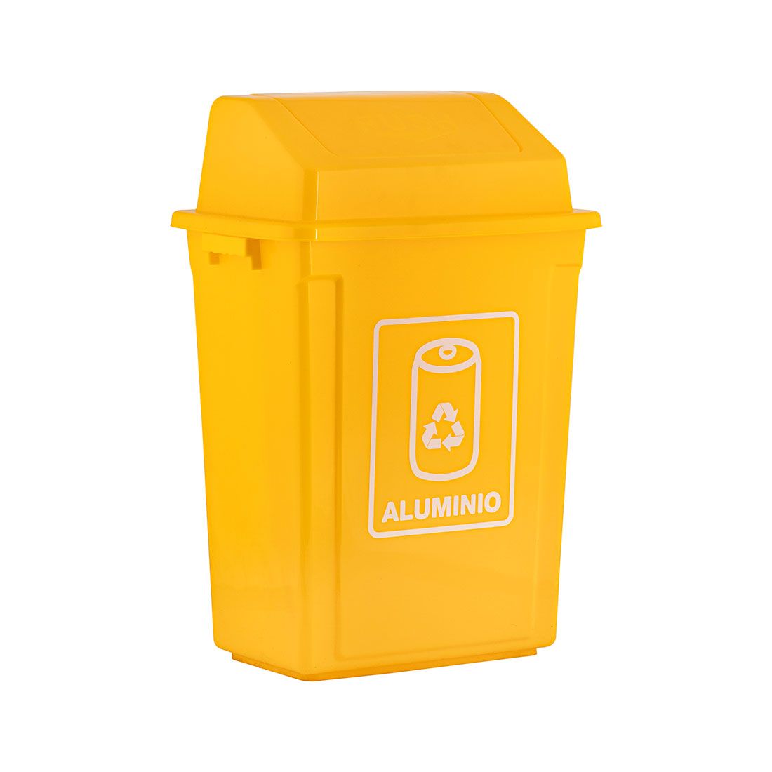 Basurero reciclaje aluminio 40lt