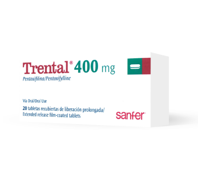 TRENTAL TABLETAS 400 MG X 20 UNIDADES