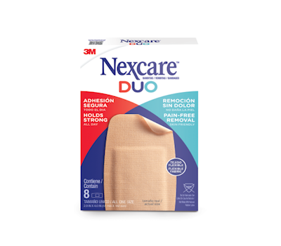 NEXCARE DUO CURITAS CODO RODILLA 8 UNIDADES