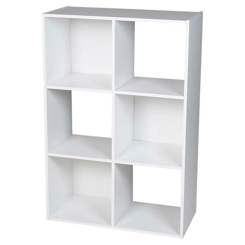 Mueble organizador cubos 6 espacios melamina blanco 61 x 30 x 90 cm