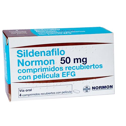 SILDENAFILO 50 MG X 4 COMP NORMON