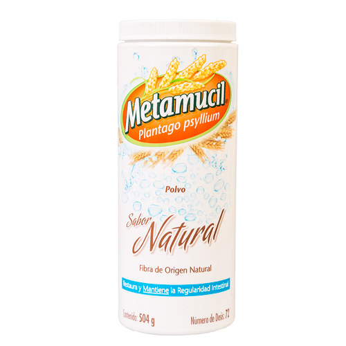 METAMUCIL NATURAL POLVO SOLUBLE INSTANTANEO 504 G