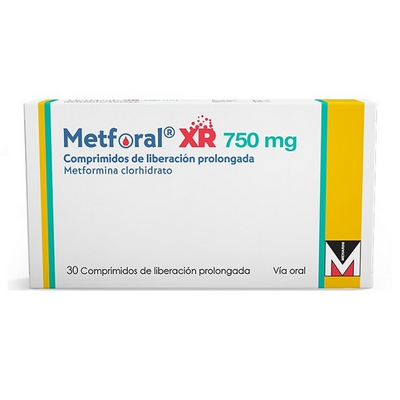 Metforal XR 750 mg 30 comprimidos