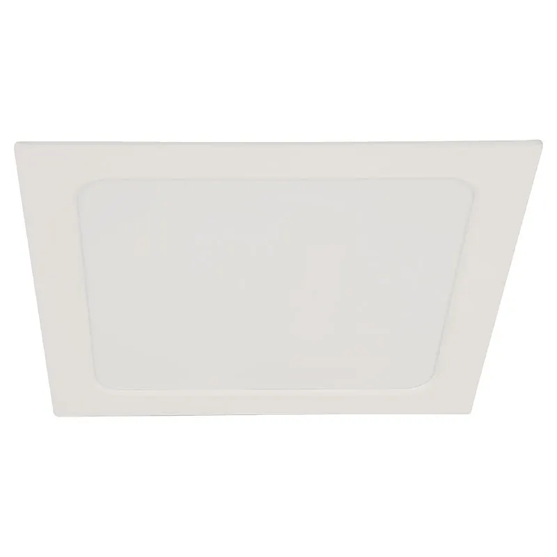 Panel LED de empotrar cuadrado 18 W luz neutra