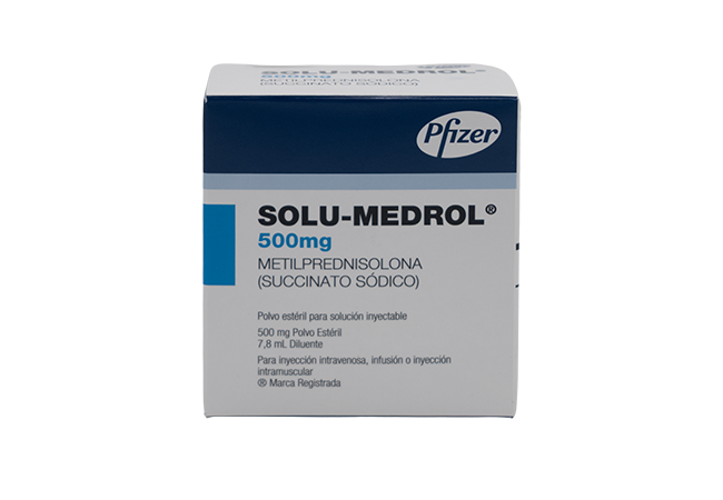 SOLU MEDROL INYECTABLE 500 MG 7.8 ML