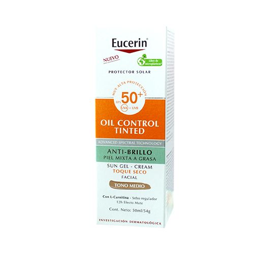 PROT.SOLAR EUCERIN OIL CONTROL TONO MEDIO FPS50
