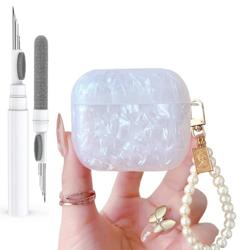 Olytop for Cute Glitter Airpods 3rd Generation Case with Cleane