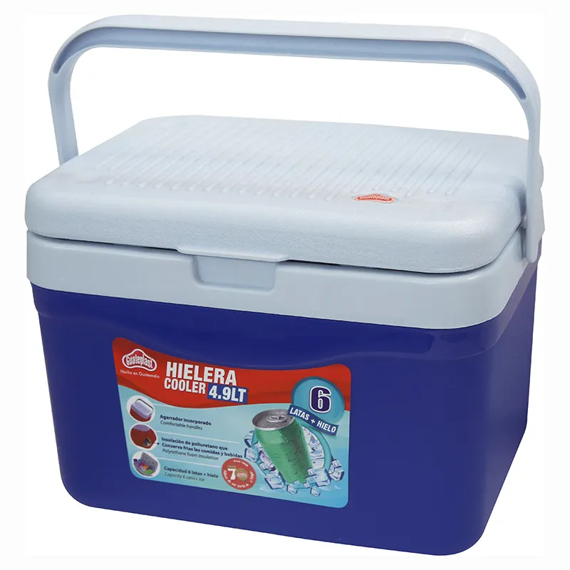 Hielera 4,9 litros rojo o azul